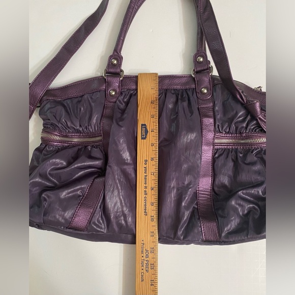 RARE ALDO Hobo Handbag/ Messenger Purple And Gorgeous Metal Hardware - Picture 5 of 16